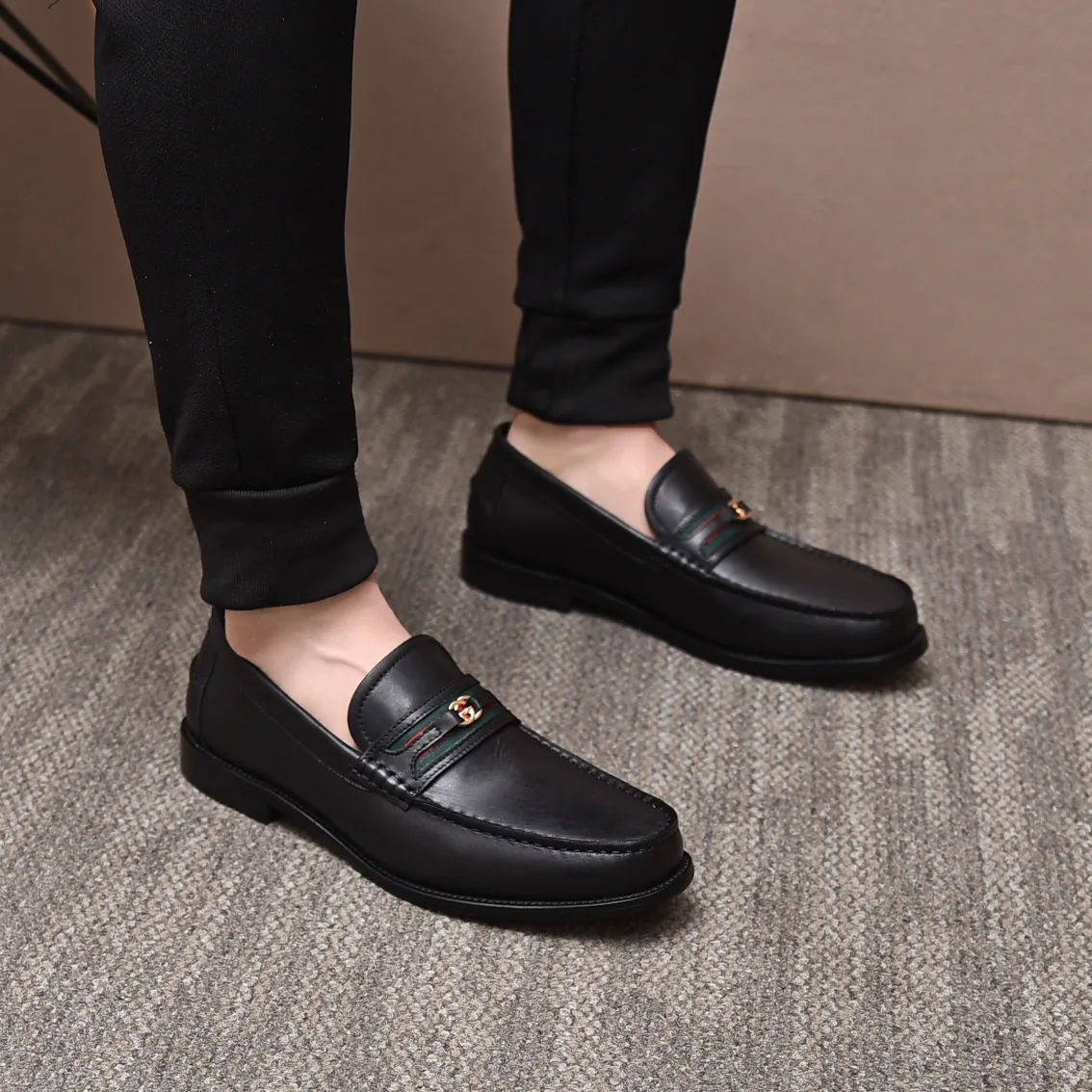 Men's shoes 💰580 📛📛Original (water-dyed cow lining) Gucci GUCCI official website formal shoes 🌀 Italian 🇮🇹 imported cowhide ➕ top imported water-dyed cowhide lining 💋 fine handmade original bottom, the real thing looks better when photographed in person Standard size 38-44